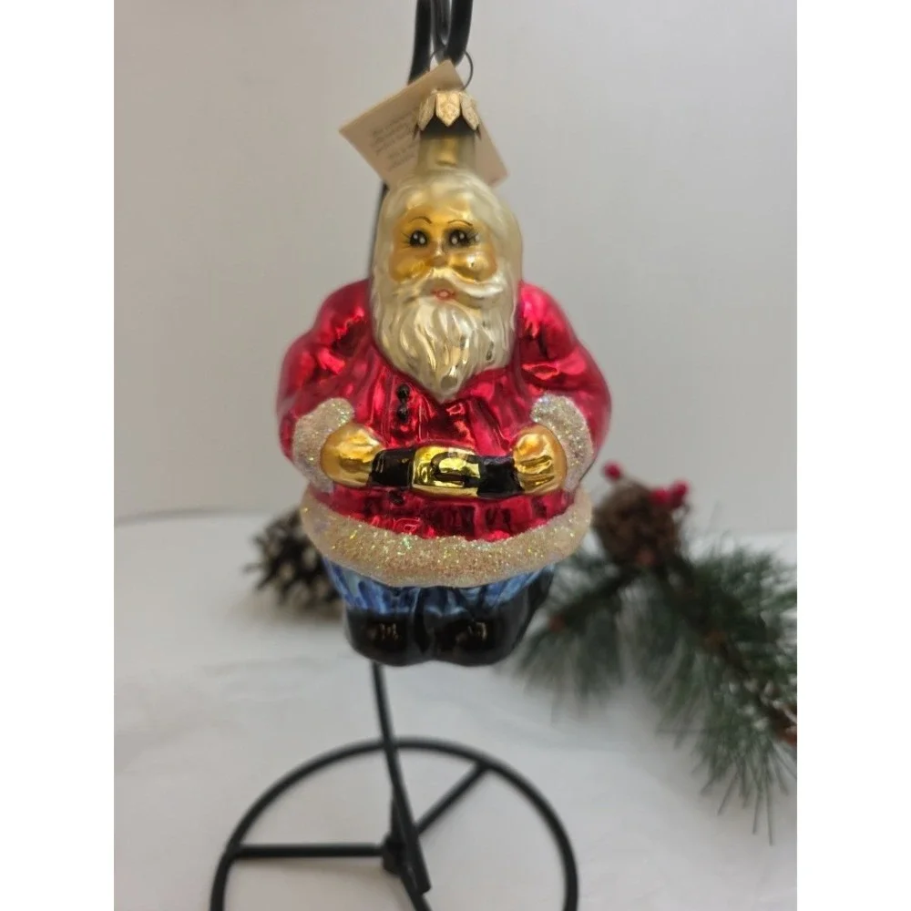 Christopher Radko Forever Together 1996 Santa Mrs Claus Ornament Poland 5